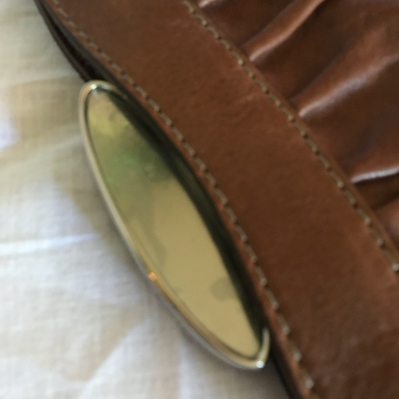 Fifty Four Fossil Brown Leather Clutch - Picture 3 of 8